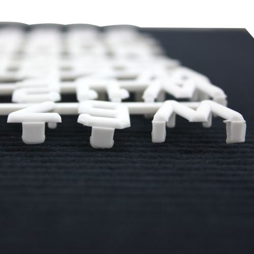 Ghent Open Face Changeable Black Letterboard with Aluminum Frame