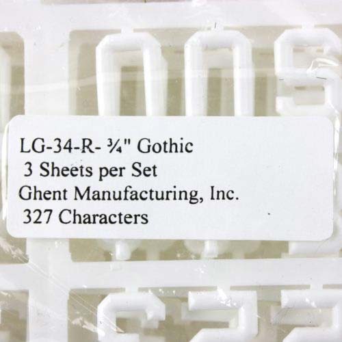 Ghent Open Face Changeable Black Letterboard with Aluminum Frame