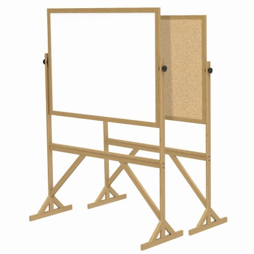 Ghent Wood Reversible Markerboard-Corkboard