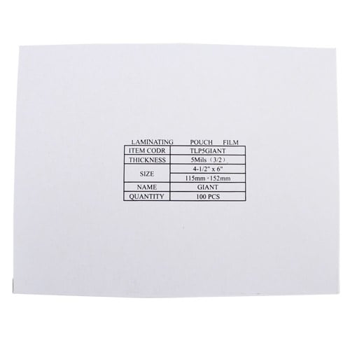 Giant Size Laminating Pouches - 100pk