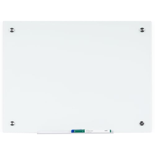 MasterVision River 36" x 48" Magnetic Glass Dry-Erase Board - GL080107