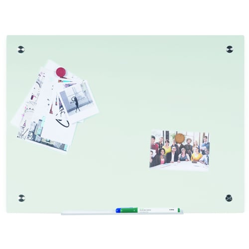 MasterVision River 48" x 72" Magnetic Glass Dry-Erase Board - GL120107
