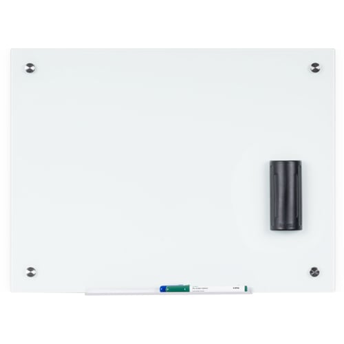 MasterVision River 18" x 24" Magnetic Glass Dry-Erase Board - GL040107
