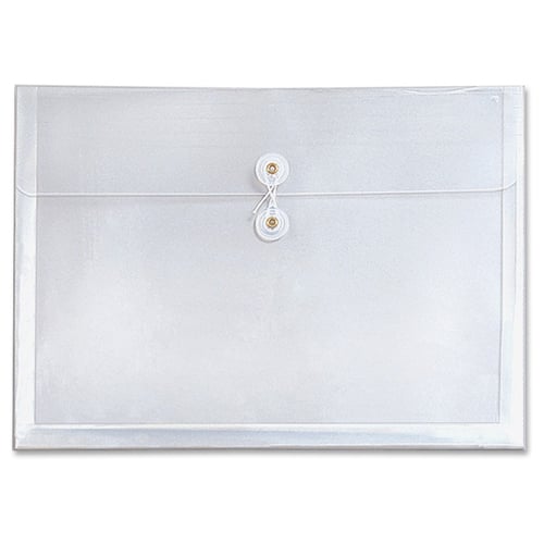 Globe-Weis GlobalFile Durable Clear Letter Size Poly Envelope - 1pk