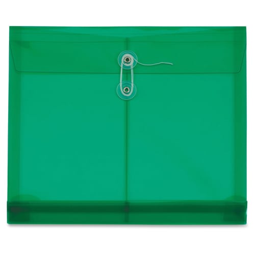 Globe-Weis Ultracolor Letter Size Side-Load Poly Envelopes - 5pk