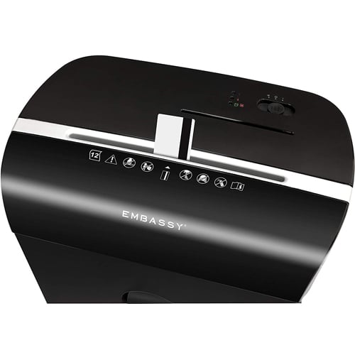GoECOlife GMW120P Black Limited Edition 12-Sheet Level P-4 Micro-Cut Paper Shredder