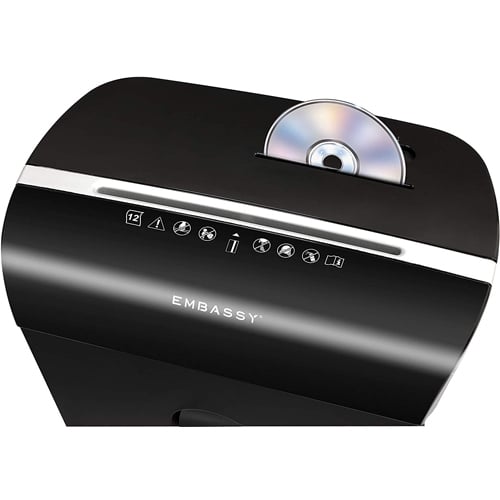 GoECOlife GMW120P Black Limited Edition 12-Sheet Level P-4 Micro-Cut Paper Shredder