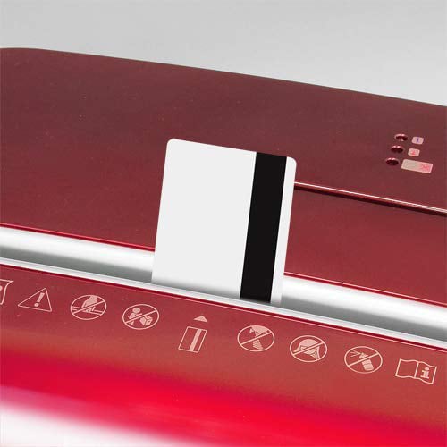 GoECOlife GMW120PA Red Limited Edition 12-Sheet Level P-4 Micro-Cut Paper Shredder