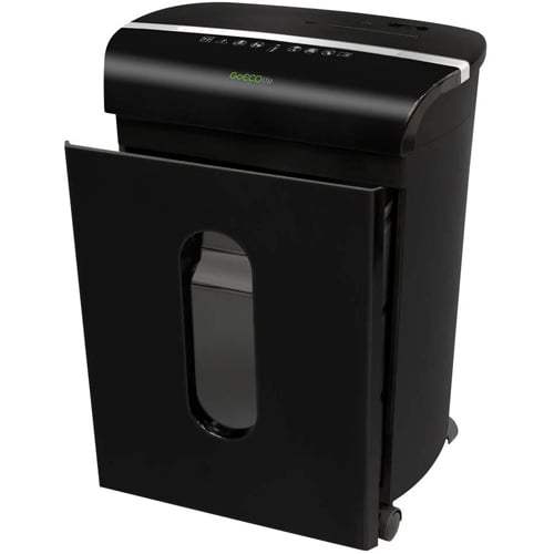 GoECOlife GMW124P Limited Edition Black 12-Sheet Level P-4 Micro-Cut Paper Shredder