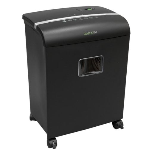 GoECOlife GMW101Pi 10-Sheet Level 4 Micro-Cut Shredder - Black