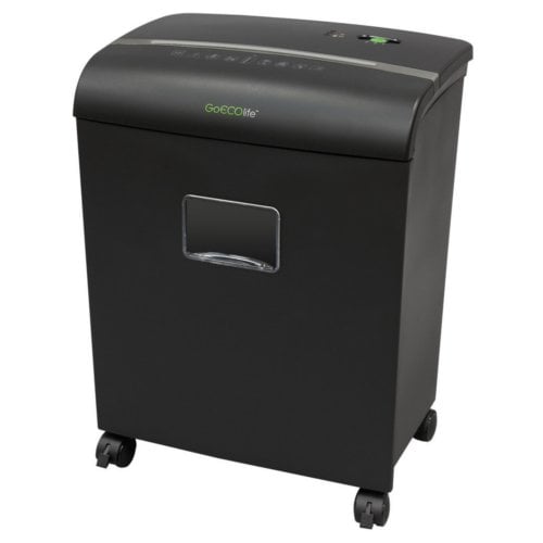 GoECOlife GMW101Pi 10-Sheet Level 4 Micro-Cut Shredder - Black
