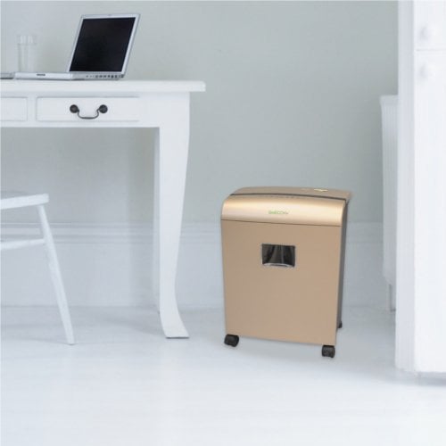 GoECOlife GMW101Piii 10-Sheet Level 4 Micro-Cut Shredder - Gold