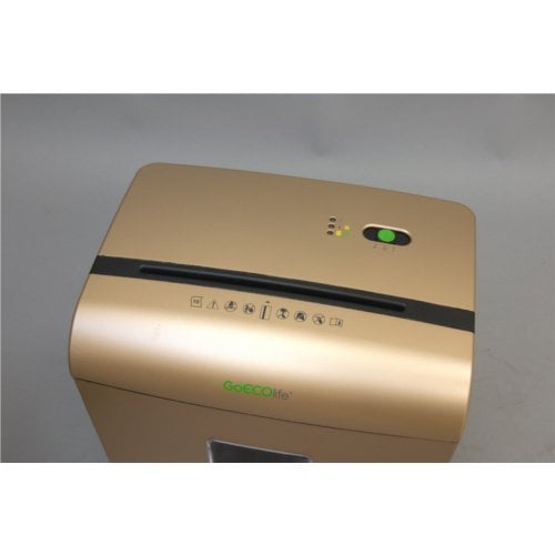 GoECOlife GMW101Piii 10-Sheet Level 4 Micro-Cut Shredder - Gold