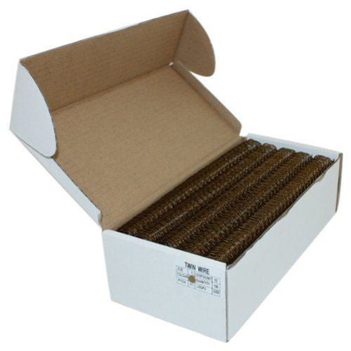 Gold 1/2" 3:1 Pitch Twin Loop Wire - 100pk