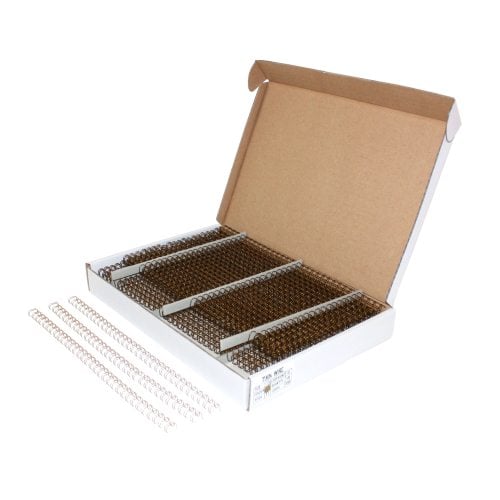 Gold 1" 2:1 Pitch Twin Loop Wire - 50pk