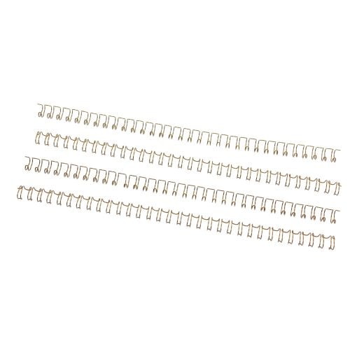 Gold 1" 2:1 Pitch Twin Loop Wire - 50pk