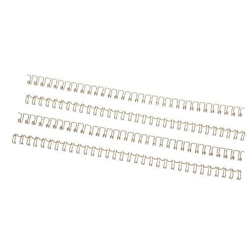 Gold 1-1/4" 2:1 Pitch Twin Loop Wire - 100pk