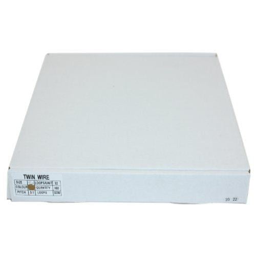 Gold 5/16" 3:1 Pitch Twin Loop Wire - 100pk