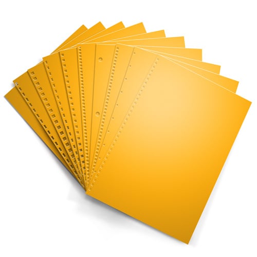 Goldenrod 24lb Punched Binding Paper - 500 Sheets