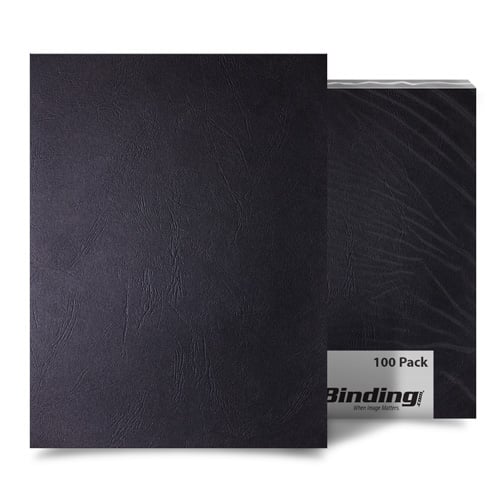 Black Grain 8.5" x 14" Legal Size Binding Covers - 100pk