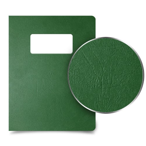 Hunter Green Grain Binding Covers