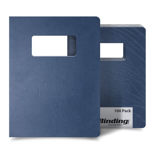 Navy Grain 8.75" x 11.25" Oversize Covers With Windows - 100pk