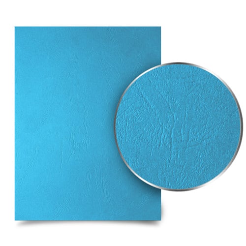 Ocean Blue Grain A3 Size Paper Binding Covers - 100pk