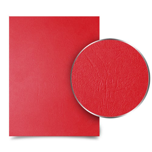 Red Grain 8.5 x 11 Letter Size Binding Covers - 200pk