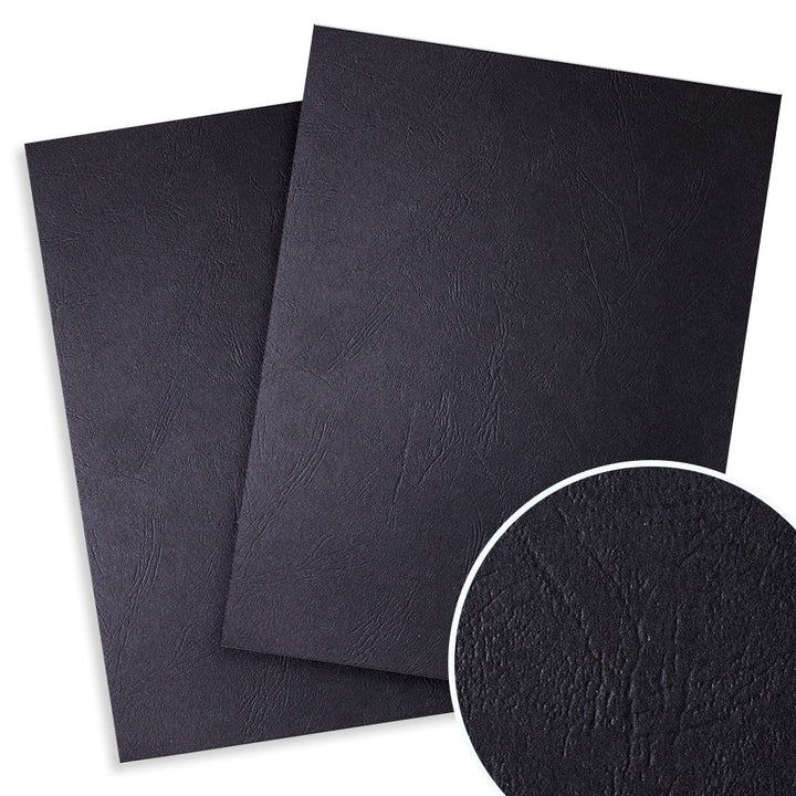 Black Grain 11" x 17" Ledger/Tabloid Size Binding Covers - 100pk