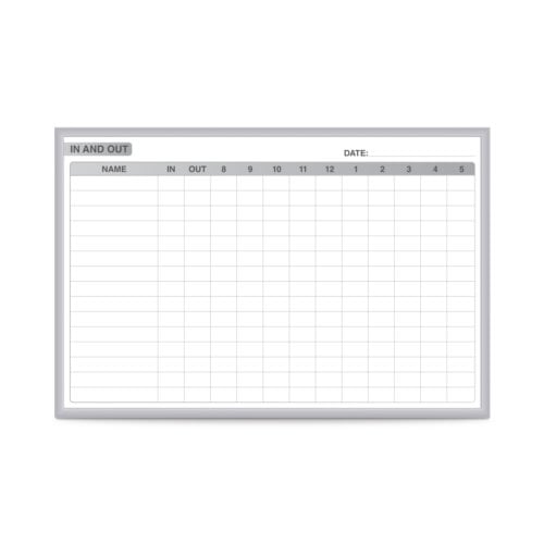 Ghent 4' x 6' In/Out Manufacturing Whiteboard with Aluminum Frame