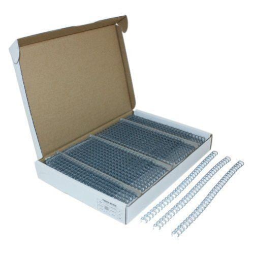 Gray 1/4" 3:1 Pitch Twin Loop Wire - 100pk