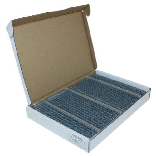 Gray 1/4" 3:1 Pitch Twin Loop Wire - 100pk