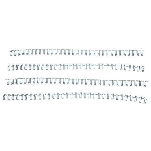 Gray 1/4" 3:1 Pitch Twin Loop Wire - 100pk