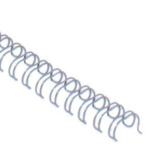 Gray 1/4" 3:1 Pitch Twin Loop Wire - 100pk