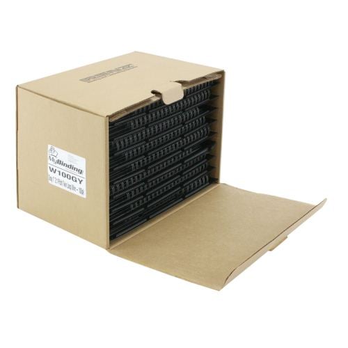 Gray 1" 2:1 Pitch Twin Loop Wire - 50pk