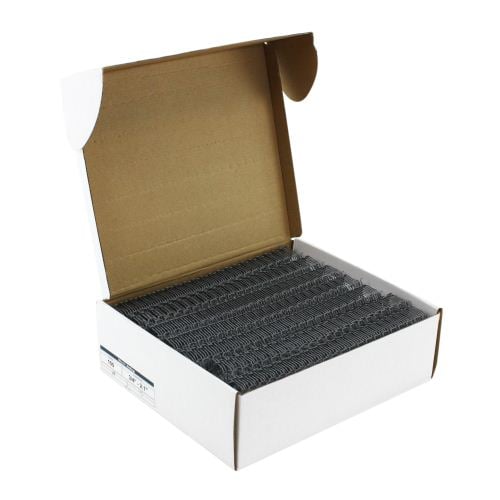 Gray 3/4" 2:1 Pitch Twin Loop Wire - 50pk