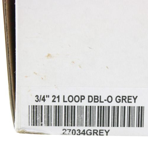 Gray 3/4" 2:1 Pitch Twin Loop Wire - 50pk