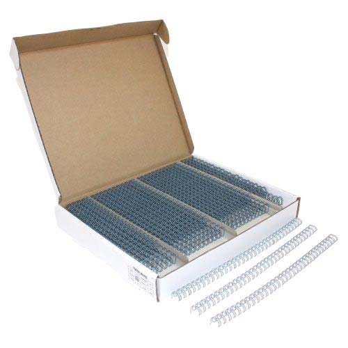 Gray 5/16" 3:1 Pitch Twin Loop Wire - 100pk