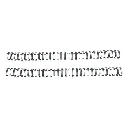 Gray 7/16" 3:1 Pitch Twin Loop Wire - 100pk