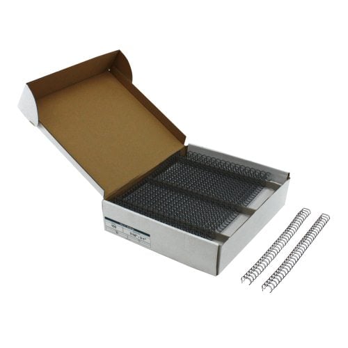 Gray 7/16" 3:1 Pitch Twin Loop Wire - 100pk