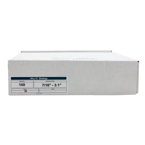 Gray 7/16" 3:1 Pitch Twin Loop Wire - 100pk