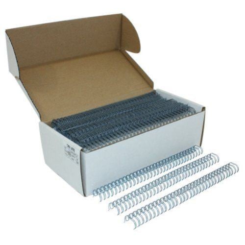 Gray 9/16" 3:1 Pitch Twin Loop Wire - 100pk