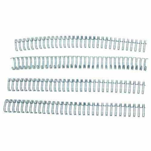Gray 9/16" 3:1 Pitch Twin Loop Wire - 100pk