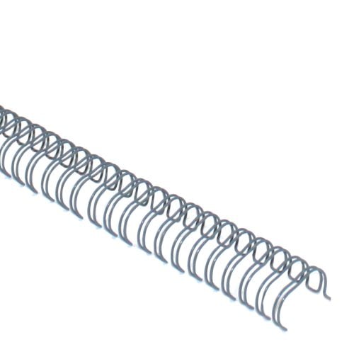Gray 9/16" 3:1 Pitch Twin Loop Wire - 100pk