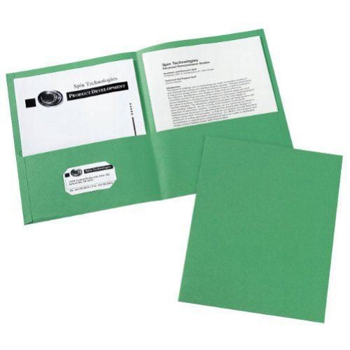 Avery Green Two-Pocket Folder 25pk - 47987 - Clearance Sale