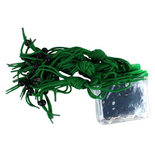 Green Extra Large Color Bar Badge Holders with Neck Cords - 100pk