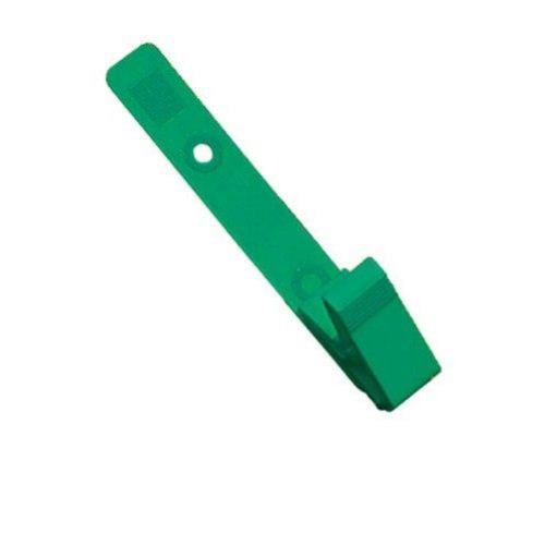 Green Plastic Straps with Knurled Thumb-Grip Clips - 100pk