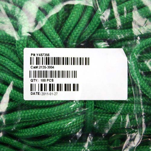 Green Round Braid Lanyard with NPS Swivel Hook - 100pk