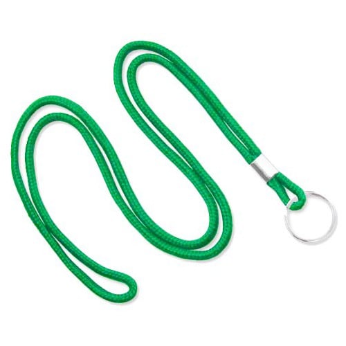 Round Cord Lanyard with Ring - 1/8" - 100pk
