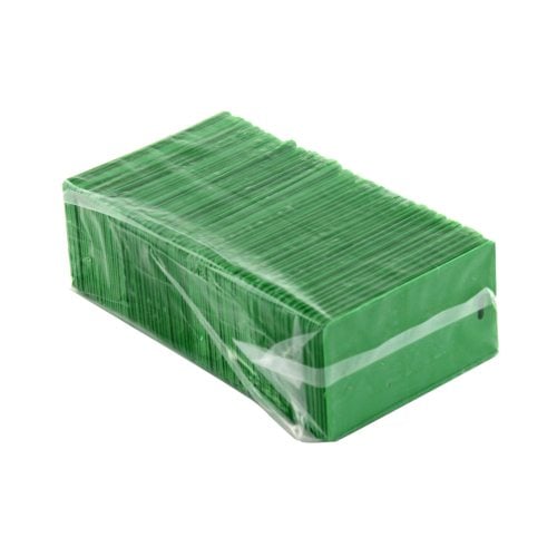 Green Semi-Rigid Vinyl Luggage Tag Holders - 100pk